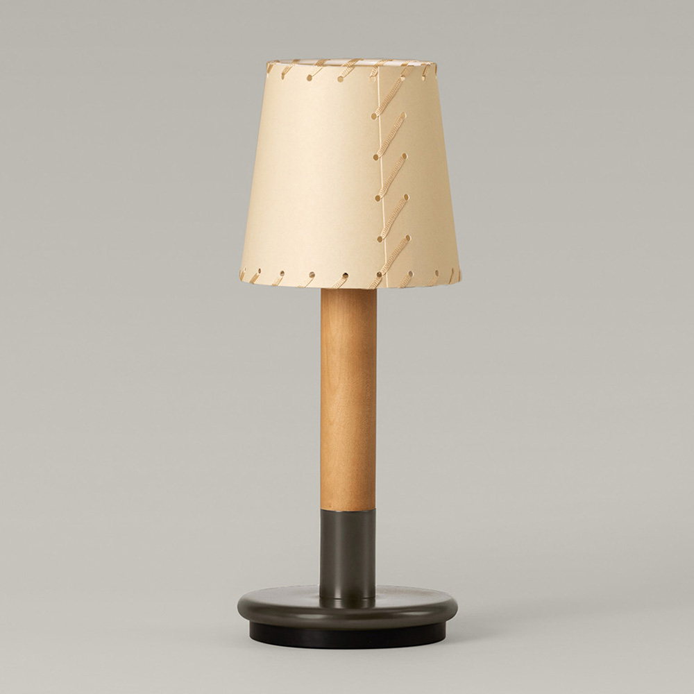 Stitched beige parchment