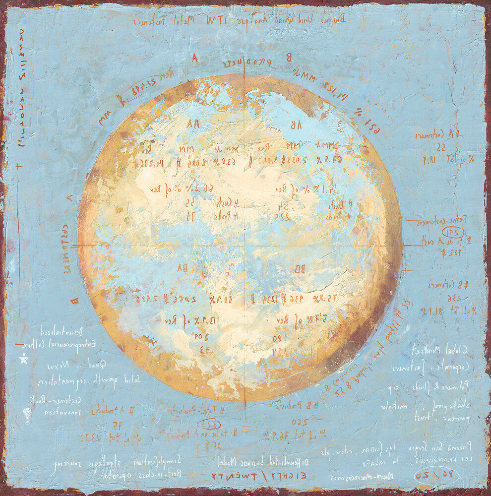 Artwork shown to scale