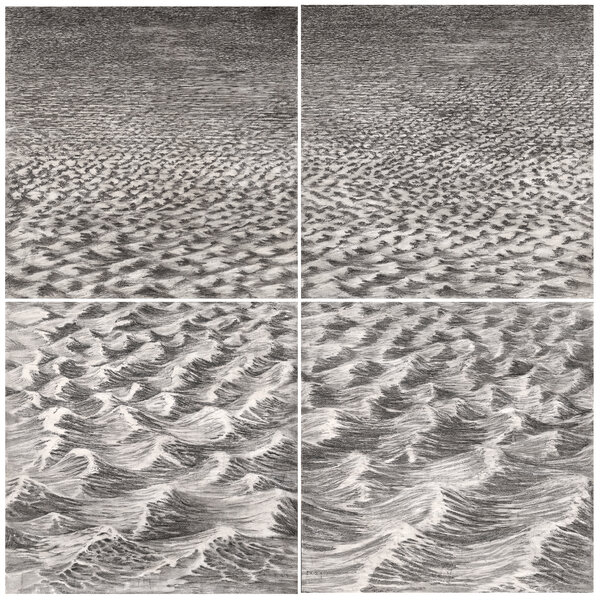 Artwork shown to scale
